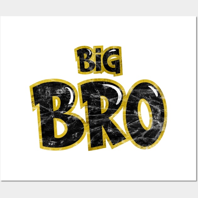 Big Bro Older Brother Matching Siblings Family Wall Art by Dojaja